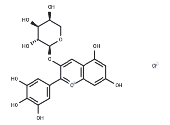 Delphinidin-3-O-arabinoside chloride