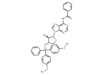 1-[3'-O-[(4,4'-dimethoxytriphenyl)methyl]-a-L-threofuranosyl]-N6-benzoyladenine