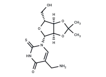 5-Aminomethyl-2',3'-di-O-isopropylidene 2-thiouridine