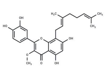 5,7,3',4'-Tetrahydroxy-3-methoxy-8-geranylflavone