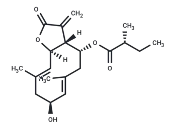 2I<<-Hydroxy-8EC-(2-methylbutyryloxy)costunolide