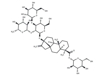 Stevia impurity (13-[(2-O-6-deoxy-Î²-D-glucopyranosyl-3-O-Î²-D-glucopyranosyl-Î²-D-glucopyranosyl)oxy]ent-kaur-16-en-19-oic acid Î²-D-glucopyranosyl ester)