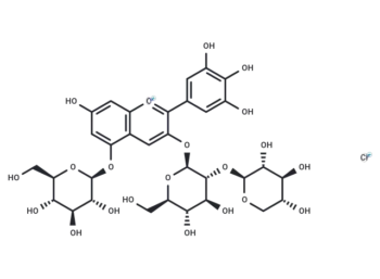 Delphinidin 3-sambubioside-5-glucoside chloride