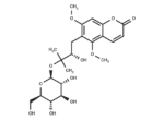 (-)-Toddalolactone 3′-O-β-D-glucopyranoside