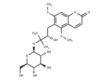 (-)-Toddalolactone 3′-O-β-D-glucopyranoside