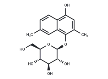 2,7-Dimethyl-1,4-dihydroxynaphthalene 1-O-glucoside