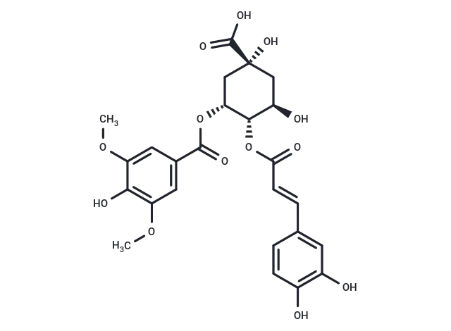 4-O-Caffeoyl-3-O-syringoylquinic acid 4-O-Caffeoyl-3-O-syringoylquinic acid