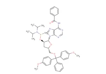 5'-DMTr-3'dA(Bz)-methyl   phosphonamidite