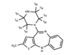 N-Desmethyl Olanzapine-d8