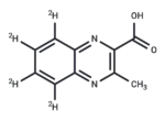3-Methyl-2-quinoxalinecarboxylic Acid-d4