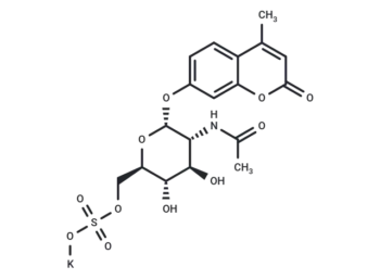 4-Methylumbelliferyl 6-sulfo-2-acetamido-2-deoxy-α-D-glucopyranoside potassium