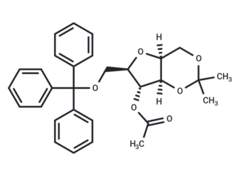 4-O-Acetyl-2,5-anhydro-1,3-O-isopropylidene-6-trityl-D-glucitol