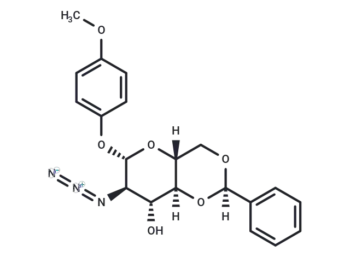 4-Methoxyphenyl 2-azido-4,6-O-benzylidene-2-deoxy-β-D-glucopyranoside