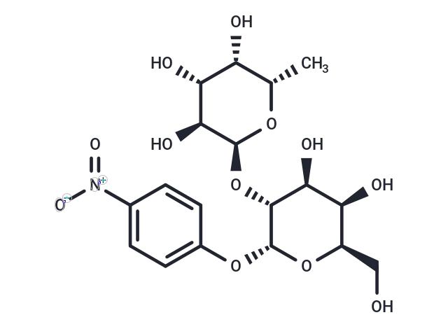 4-Nitrophenyl 2-O-(6-deoxy-α-L-galactopyranosyl)-α-D-galactopyranoside 4-Nitrophenyl 2-O-(6-deoxy-α-L-galactopyranosyl)-α-D-galactopyranoside