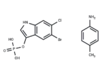 5-Bromo-6-chloro-3-indolyl phosphate p-toluidine