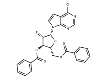 4-Chloro-7-(3,5-di-O-benzoyl-2-deoxy-2-fluoro-beta-D-arabinofuranosyl)-7H-pyrrolo[2.3-d]pyrimidine