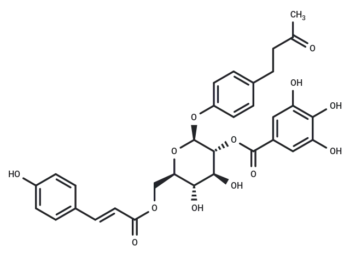4-[4-[[6-O-[(2E)-3-(4-Hydroxyphenyl)-1-oxo-2-propen-1-yl]-2-O-(3,4,5-trihydroxybenzoyl)-beta-D-glucopyranosyl]oxy]phenyl]-2-butanone