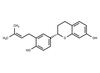 (2S)-7,4'-Dihydroxy-3'-prenylflavan
