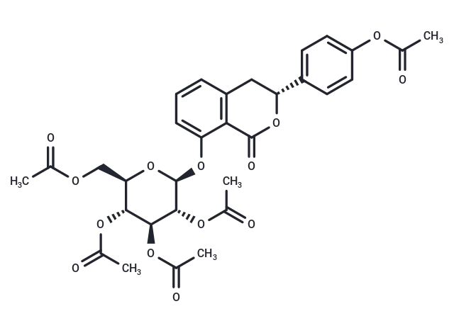 (3R)-Hydrangenol 8-O-glucoside pentaacetate