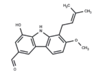 1-Prenyl-2-methoxy-6-formyl-8-hydroxy-9H-carbazole
