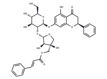 (2S)-Pinocembrin 7-O-[2''-O-(5'''-O-trans-cinnamoyl)-β-D-apiofuranosyl]-β-D-glucoside