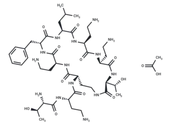 Polymyxin B nonapeptide acetate