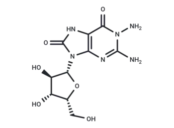 1-Amino-7,8-dihydro-8-oxo-9-(b-D-xylofuranosyl)   guanine