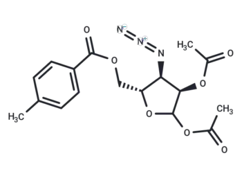 1,2-Di-O-acetyl-3-azido-3-deoxy-5-O-(4-methyl)benzoyl-D-ribofuranose