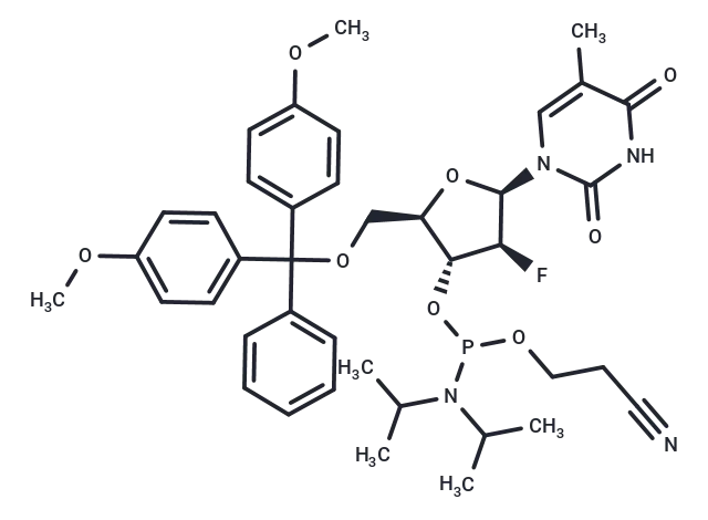 1-(2'-Deoxy-5'-O-DMT-2'-fluoro-b-D-arabinofuranosyl)thymine 3'-CE phosphoramidite
