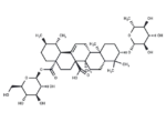 Quinovic acid 3-O-(6-deoxy-beta-D-glucopyranoside) 28-O-beta-D-glucopyranosyl ester
