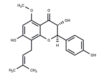 (2R,3R)-3,7-Dihydroxy-2-(4-hydroxyphenyl)-5-methoxy-8-(3-methylbut-2-en-1-yl)chroman-4-one