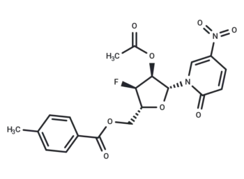 1-(2-O-Acetyl-5-O-(p-toluoyl)-3-deoxy-3-fluoro-b-D-ribofuranosyl)-5-nitropyridine-2(1H)-one