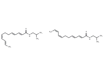 Dodeca-2E,4E,8Z,10Z/E-N-tetraenoic acid isobutylamide