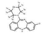 N-Desmethyl clozapine-d8