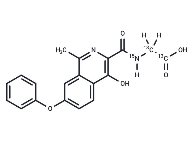 Roxadustat-13C2-15N