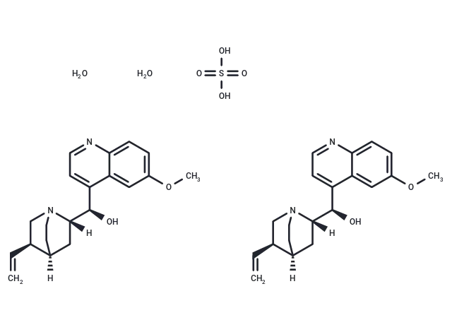 Quinine sulfate dihydrate
