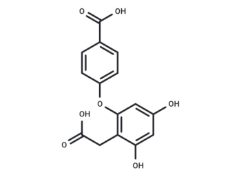 4-(2-(Carboxymethyl)-3,5-dihydroxyphenoxy)benzoic acid