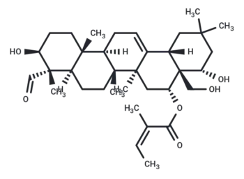 23-Aldehyde-16-O-angeloybarringtogenol C
