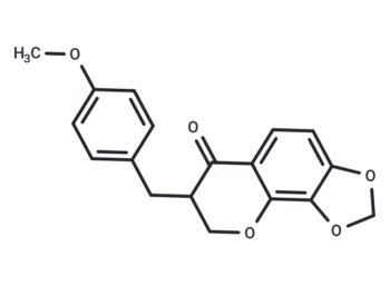 3-(4-methyloxybenzyl)-7,8-methylenedioxychroman-4-one