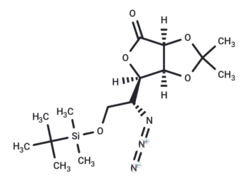 5-Azido-6-(tert-butyldimethylsilyl)-2,3-O-isopropylidene L-gulono-1,4-lactone