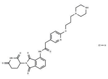 Pomalidomide-pyridine-PEG1-piperazine hydrochloride