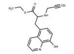 Ethyl 8-hydroxy-alpha-(2-propynylamino)-5-quinolinepropanoate